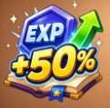EXP +50%