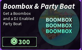 Boombox & Party Boat